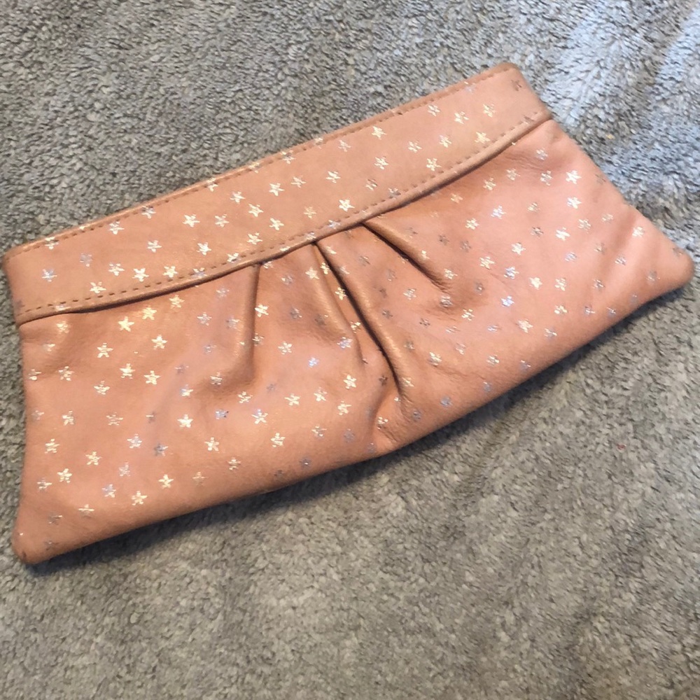 Lauren Merkin Eve Pink Star Clutch